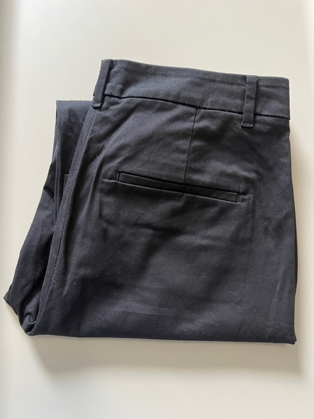 Ann Taylor Cotton Straight Leg Pants Black Size 6